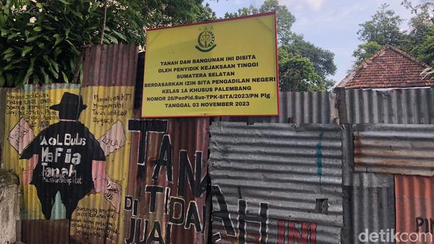 Bangunan asrama mahasiswa Sumsel di Jogja, Jumat (22/3/2024).