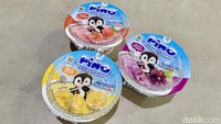 Varian rasa alami buah dan sensasi dingin juga menjadi daya tarik tersendiri untuk anak. Pino Es Serut Buah memiliki rasa stroberi, jeruk dan anggur.