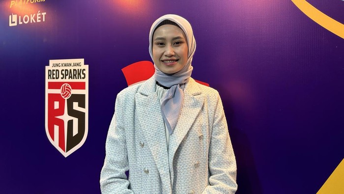 Hany Budiarti pemain Indonesia All Star, yang akan menghadapi Red Sparks di laga eksebisi pada 20 April 2024.