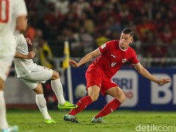 Jay Idzes juga mencetak gol ke gawang Vietnam di Kualifikasi Piala Dunia 2026, namun pada pertemuan berikutnya pada 26 Maret. Foto: Rifkianto Nugroho/detikcom