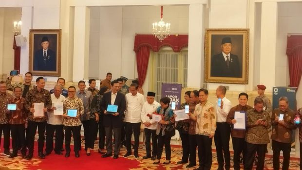 Jokowi dan para menterinya Lapor SPT Pajak