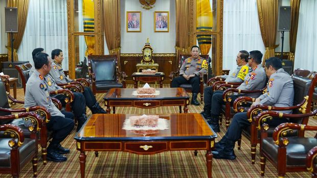 Kapolri Jenderal Listyo Sigit Prabowo membuka rapat kerja teknis (rakernis) gabungan. (Dok.Polri)