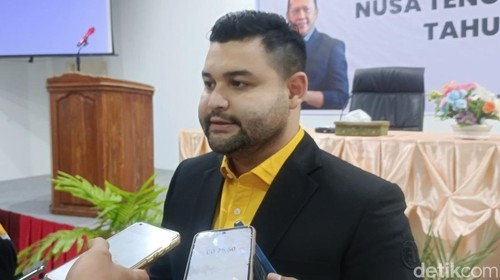 Ketua IMI NTT Gavriel Novanto saat diwawancarai di Kota Kupang, NTT, Jumat (22/3/2024). (Yufengki Bria/detikBali).