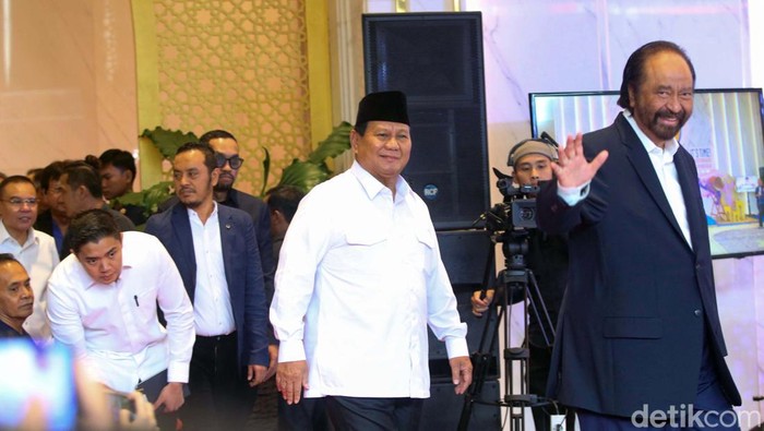 Surya Paloh Bawa NasDem Sambangi Kediaman Prabowo Sore Ini