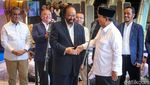 Momen Prabowo Sambangi Nasdem Tower Bertemu Surya Paloh