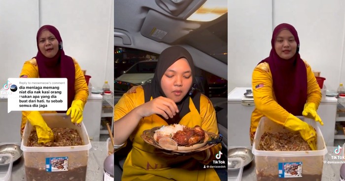 Gegara Pakai Sarung Tangan Kuning, Penjual Makanan Ini Dapat Teguran