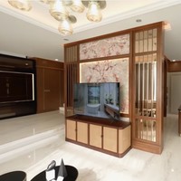 Seperti rumah lainnya di kompleks tersebut, rumah Luna Maya hadir dalam desain modern tropis. Di dalam rumah contoh, interiornya didominasi kayu yang menciptakan atmosfer hangat. Foto: YouTube/Luna Maya