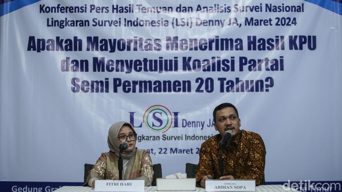 Survei LSI Denny JA Jabarkan Kepuasan Publik soal Keputusan KPU Survei LSI Denny JA Jabarkan Kepuasan Publik soal Keputusan KPU