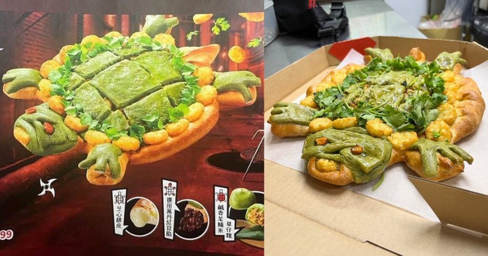Unik! Pizza Hut Taiwan Rilis Pizza Kura-kura Pakai Mochi dan Kacang Merah