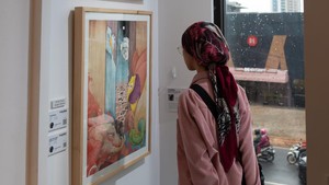 Di lantai dua galeri seni, ada pameran seni bertajuk Impression yang tampilin karya-karya generasi muda.  Foto: Courtesy of 2Madison Art and Gallery Jakarta