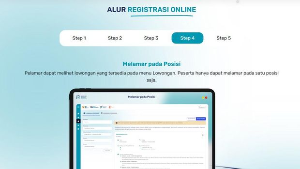Alur registrasi online Rekrutmen Bersama BUMN 2024.