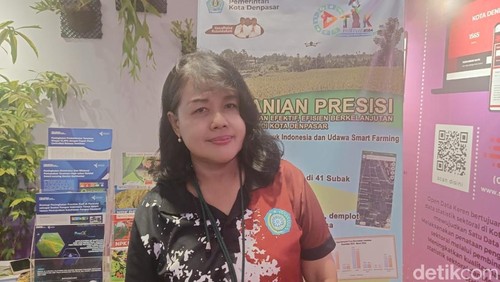 Analis Prasarana Sarana Pertanian Dinas Pertanian Kota Denpasar I Gusti Ayu Ngurah Anggreni Suwari. (Foto: Ni Made Lastri Karsiani Putri/detikBali)