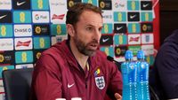 ENFIELD, ENGLAND - MARCH 22: Gareth Southgate, Manager of England mens senior team, talks to the media during a press conference at Tottenham Hotspur Training Centre on March 22, 2024 in Enfield, England. (Photo by Eddie Keogh - The FA/The FA via Getty Images)