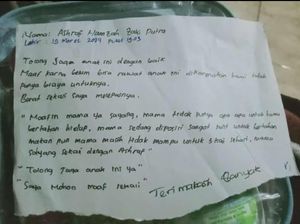 Isi Lengkap Surat Wasiat Pilu dari Ibu yang Buang Bayinya di Mojokerto