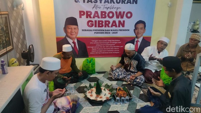 relawan syukuran kemenangan prabowo-gibran