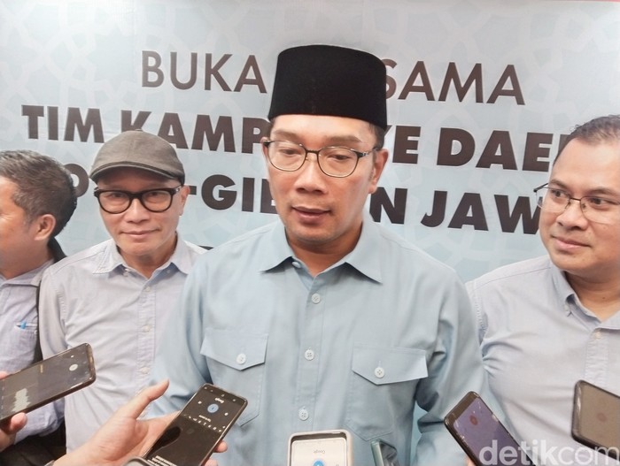 Ridwan Kamil usai acara bersama TKD Prabowo-Gibran Jabar.