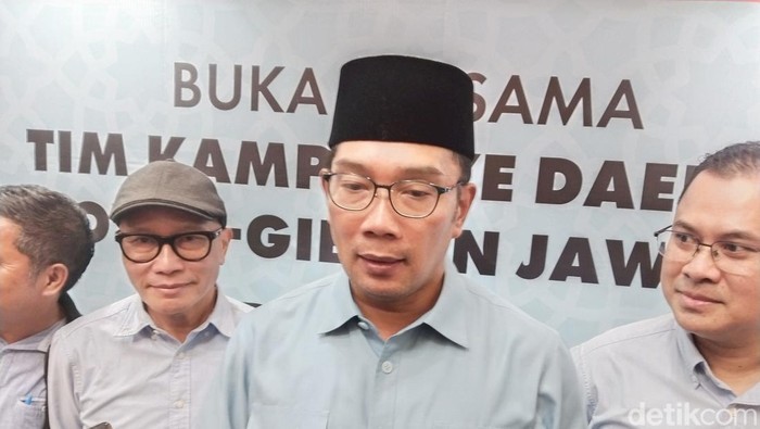 Ridwan Kamil usai acara bersama TKD Prabowo-Gibran Jabar.