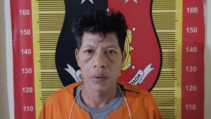 Sopir angkot yang melecehkan pelajar di Padang Sidimpuan. (Dok Polres Padang Sidimpuan)