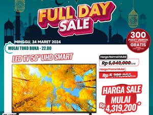 Diskon Gila-gilaan! Beli TV di Transmart Full Day Sale Bisa Irit hingga Rp 4 jutaan