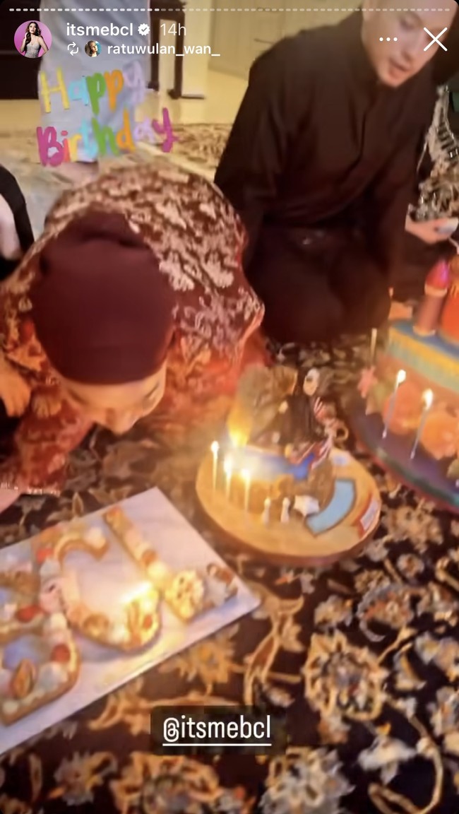 Pada saat momen tiup lilin keempat lilin di kue ulang tahun BCL itu tampak dinyalakan. BCL pun tiup lilin disaksikan oleh para tamu undangan yang datang. Foto: Instagram/@itsmebcl