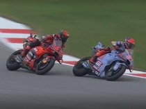 Momen Senggolan Bagnaia dan Marquez Sampai Crash di MotoGP Portugal