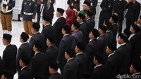 Pelantikan tersebut dihadiri oleh seluruh komisioner KPU RI.