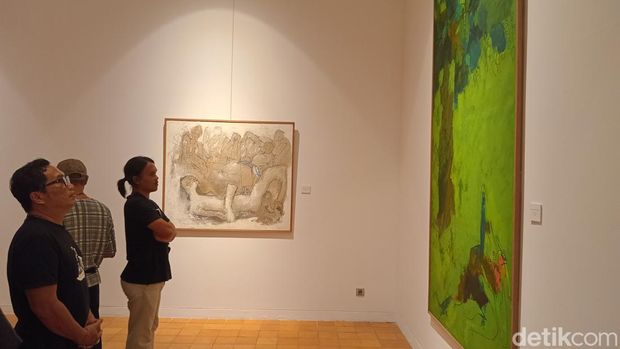 Pameran tunggal 'The Journey' oleh Wayan Sadu di Sanur, Denpasar, Bali.