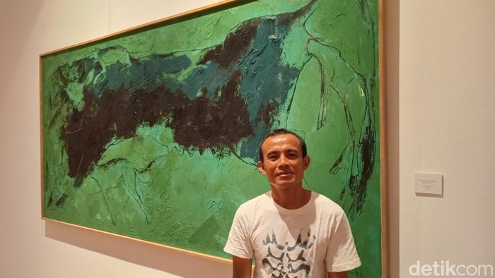 Pameran tunggal The Journey oleh Wayan Sadu di Sanur, Denpasar, Bali.