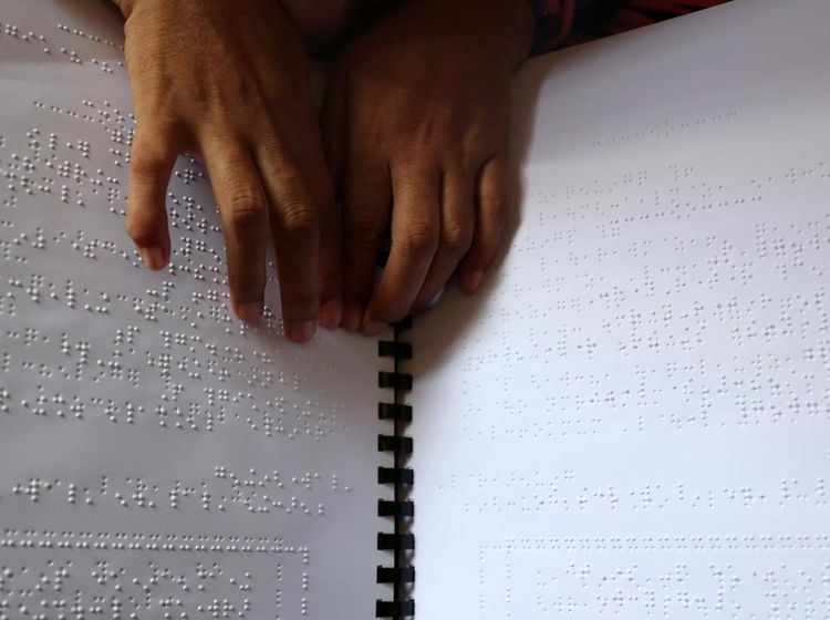 Penyandang Disabilitas Tunanetra Ikut Tadarus Al-Quran Braille