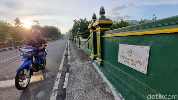 Ruas Jalan Tawang-Ngalang di Nglanggeran, Kapanewon Patuk, Gunungkidul, yang bakal jadi jalur alternatif saat mudik Lebaran 2024. Foto diunggah pada Minggu (24/3/2024).