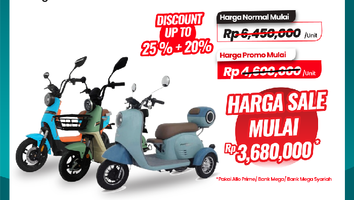 Sepeda Listrik di Transmart Full Day Sale