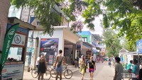 Situasi siang hari di Gili Trawangan.