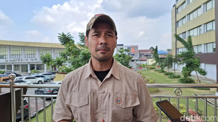Foto: Chicco Jerikho saat ditemui di Polda Riau (Raja Adil Siregar)