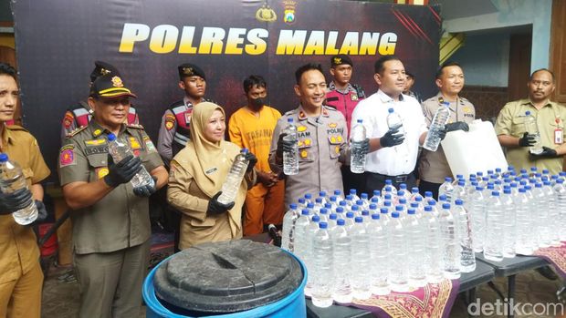 Home Industry Miras di Malang Digerebek, Pembuat Ngaku Belajar Otodidak