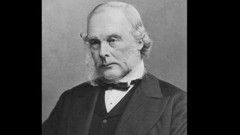 Joseph Lister: Setelah mendengar Teori Kuman Penyakit dari ilmuwan Louis Pasteur, Lister memutuskan memakai bahan kimia untuk menghancurkan kuman, dikenal sebagai antiseptik. Menggunakan asam karbol, ia mula-mula melapisi perban dengannya, meski banyak ahli bedah tak percaya. Setelah orang terselamatkan dari infeksi, Lister mulai menggunakannya di pakaian, tangan, dan instrumen. Sebelum metodologi barunya, Lister memiliki tingkat kematian sebesar 46% dari operasinya. Dari penemuannya pada tahun 1867, jumlahnya menjadi 15% dan turun menjadi 5% tahun 1877. Foto: Wikipedia