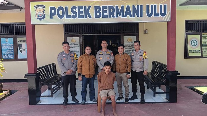 KG telah diamankan dan menjalani pemeriksaan polisi usai setubuhi adik kandung di Rejang Lebong.