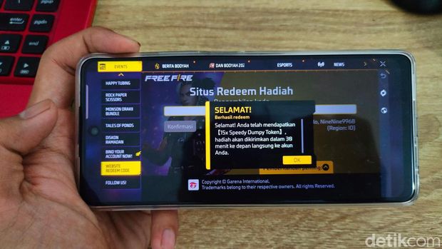 Garena Indonesia kembali merilis kode redeem Free Fire (FF). Hadiahnya masih sama seperti kode yang sebelumnya. Ada yang ingat? Kalau lupa, yuk langsung klaim sekarang juga.