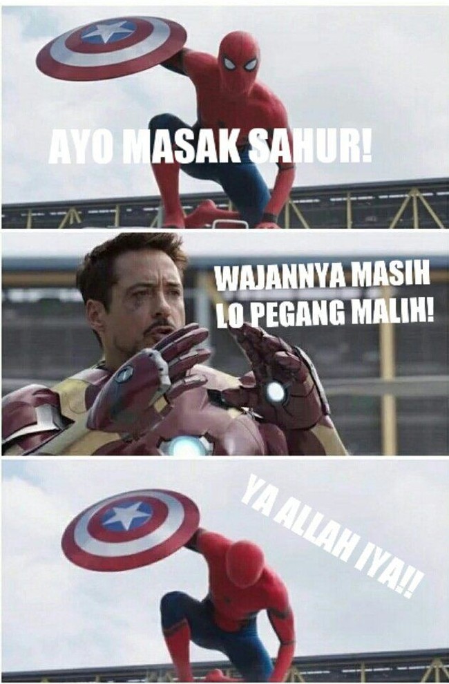 Pentingnya jangan terlalu kebanyakan gaya saat mau menyiapkan makan sahur. Bisa-bisa udah keburu imsak. Foto: Twitter