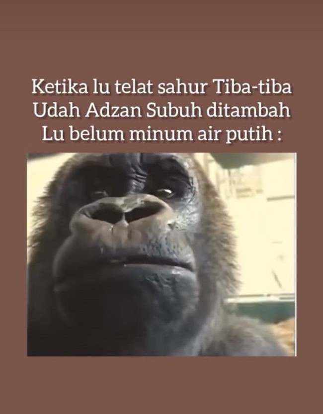 Nggak cuma laper, tenggorokan juga bakal kering kerontang seharian kalau begini sih.. Foto: Twitter