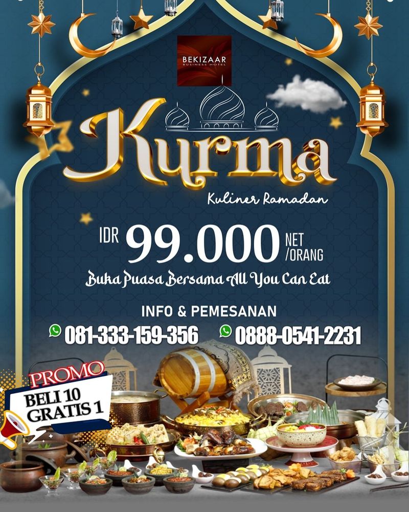 Paket bukber all you can eat di Bekizaar Hotel.