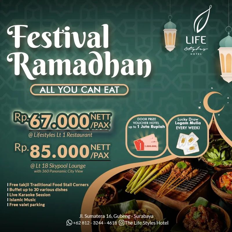 Paket bukber all you can eat di Lifestyles Gubeng.