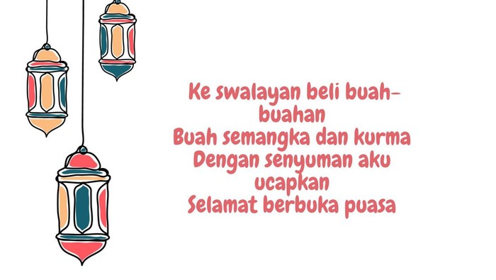 Pantun Lucu Buka Puasa