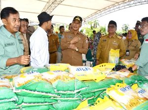 Pj Gubernur Sulbar Cek Gerakan Pangan Murah di Polman, Harap Digelar Rutin