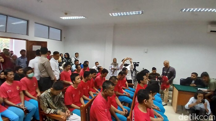 Sidang putusan para terdakwa aksi bela Rempang. (Foto: Alamudin Hamapu).