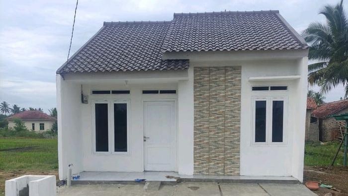 Tampilan depan rumah di Sidoharjo Residence Pringsewu