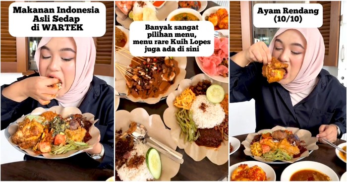 Warung Nasi Asal Indonesia Ramai Diantre Pelanggan di Malaysia