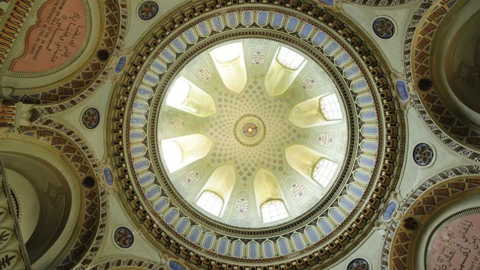 Vault of the mosque, Schwetzingen Castle, Baden-Wurttemberg, Germany.