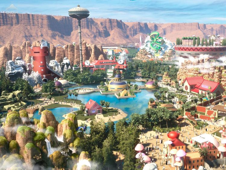 5 Foto Bocoran Taman Hiburan Dragon Ball di Arab Saudi