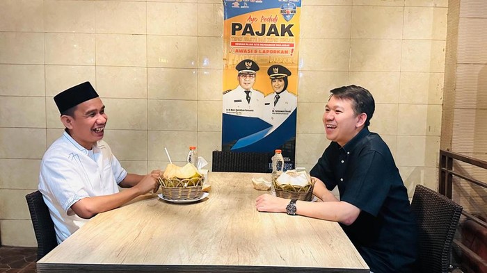 Ketua DPRD Makassar Rudianto Lallo bertemu dengan Ketua Gerindra Makassar Eric Horas.