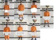 Tampang Tujuh Pengeroyok Dua Pria hingga Satu Tewas di Desa Nyambu Tabanan